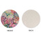 Watercolor Floral Round Linen Placemats - APPROVAL (single sided)