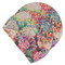 Watercolor Floral Round Linen Placemats - MAIN (Double-Sided)