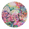 Watercolor Floral Round Paper Coaster - Approval