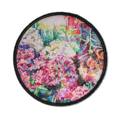 Watercolor Floral Iron On Round Patch