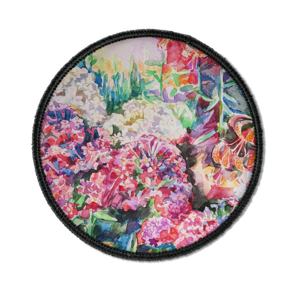 Custom Watercolor Floral Iron On Round Patch