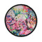 Watercolor Floral Iron On Round Patch