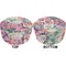 Watercolor Floral Round Pouf Ottoman (Top and Bottom)