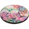Watercolor Floral Round Table Top (Angle Shot)
