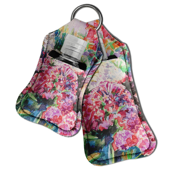 Watercolor Floral Sanitizer Holder Keychain - Both in Case (PARENT)