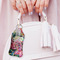 Watercolor Floral Sanitizer Holder Keychain - Large (LIFESTYLE)