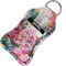Watercolor Floral Sanitizer Holder Keychain - Small in Case
