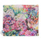 Watercolor Floral Security Blanket - Front View