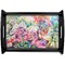 Watercolor Floral Serving Tray Black Small - Main