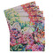 Watercolor Floral Absorbent Stone Coasters - Set of 4