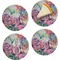Watercolor Floral Set of Appetizer / Dessert Plates