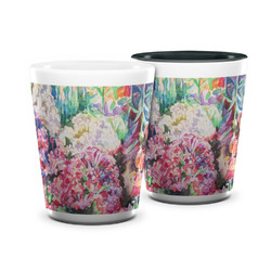 Watercolor Floral Ceramic Shot Glass - 1.5 oz