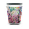 Watercolor Floral Shot Glass - Two Tone - FRONT