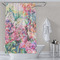 Watercolor Floral Shower Curtain Lifestyle