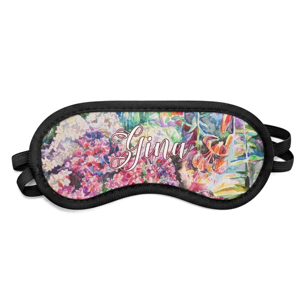 Custom Watercolor Floral Sleeping Eye Mask - Small