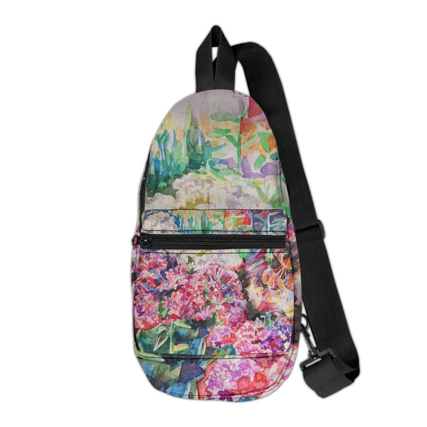 Custom Watercolor Floral Sling Bag
