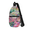 Watercolor Floral Sling Bag - Front View