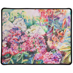 Watercolor Floral Large Gaming Mouse Pad - 12.5" x 10"
