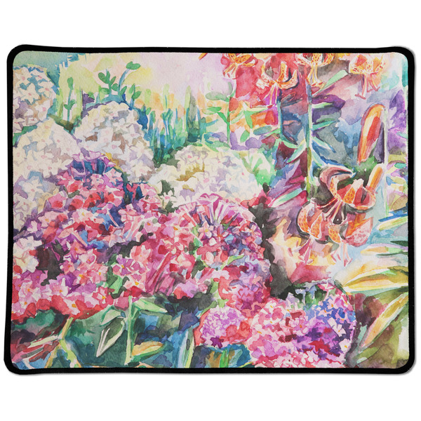 Custom Watercolor Floral Large Gaming Mouse Pad - 12.5" x 10"