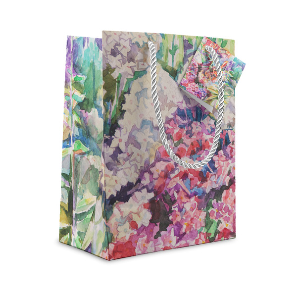 Custom Watercolor Floral Gift Bag