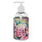 Watercolor Floral Plastic Soap / Lotion Dispenser (8 oz - Small - White)