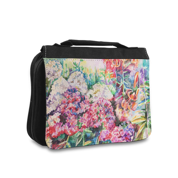 Custom Watercolor Floral Toiletry Bag - Small