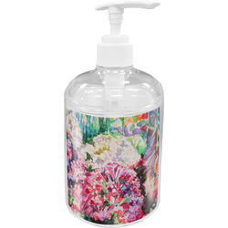 Watercolor Floral Acrylic Soap & Lotion Bottle