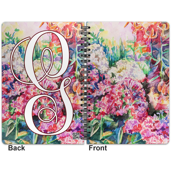 Watercolor Floral Spiral Journal 7 x 10 - Apvl