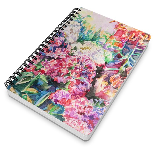 Watercolor Floral Spiral Journal 7 x 10 - Main