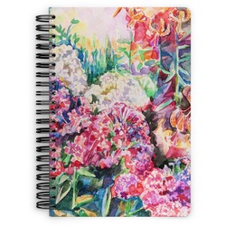 Watercolor Floral Spiral Notebook - 7x10