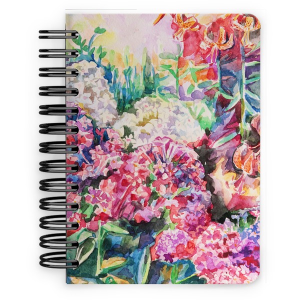 Custom Watercolor Floral Spiral Notebook - 5x7