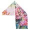 Watercolor Floral Sports Towel Folded - Both Sides Showing