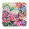 Watercolor Floral Square Fridge Magnet - FRONT