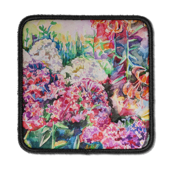 Custom Watercolor Floral Iron On Square Patch