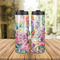 Watercolor Floral Stainless Steel Tumbler - Lifestyle
