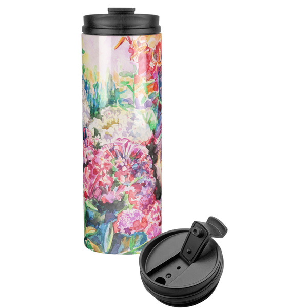 Custom Watercolor Floral Stainless Steel Skinny Tumbler
