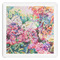Watercolor Floral Paper Dinner Napkin - Front View