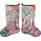 Watercolor Floral Holiday Stocking - Double-Sided - Neoprene