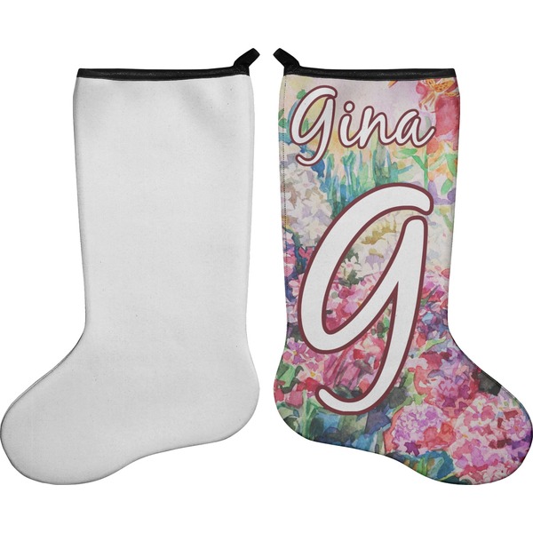Watercolor Floral Stocking - Single-Sided - Approval