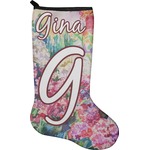 Watercolor Floral Holiday Stocking - Neoprene
