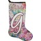 Watercolor Floral Holiday Stocking - Neoprene
