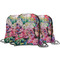 Watercolor Floral String Backpack - MAIN
