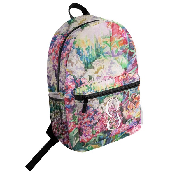 Custom Watercolor Floral Student Backpack