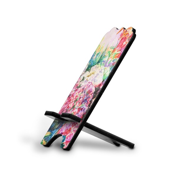 Custom Watercolor Floral Stylized Cell Phone Stand - Large