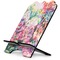 Watercolor Floral Stylized Tablet Stand - Side View
