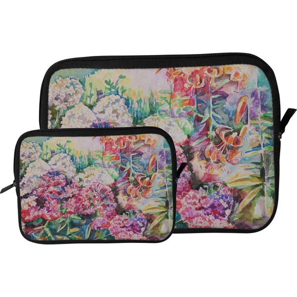 Watercolor Floral Tablet Sleeve (Size Comparison)