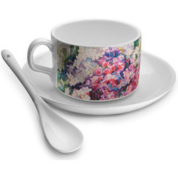 Watercolor Floral Tea Cup - Single