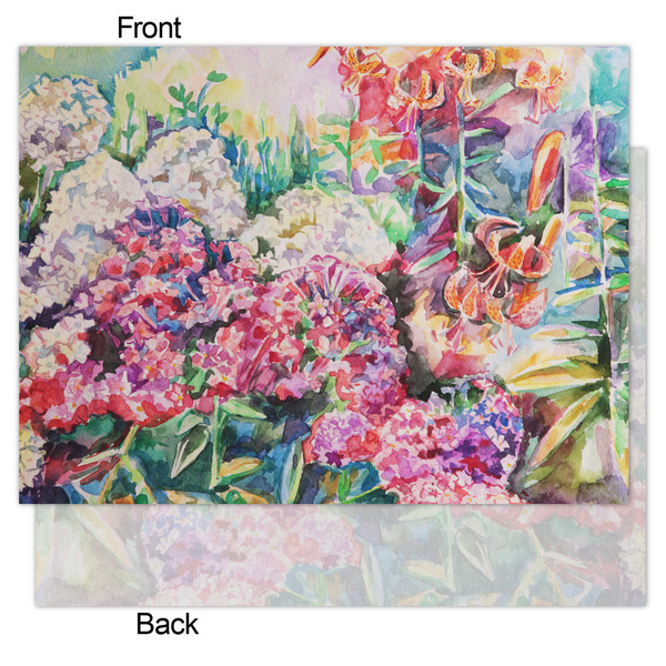 Watercolor Floral Tissue Paper - Heavyweight - Medium - Front & Back