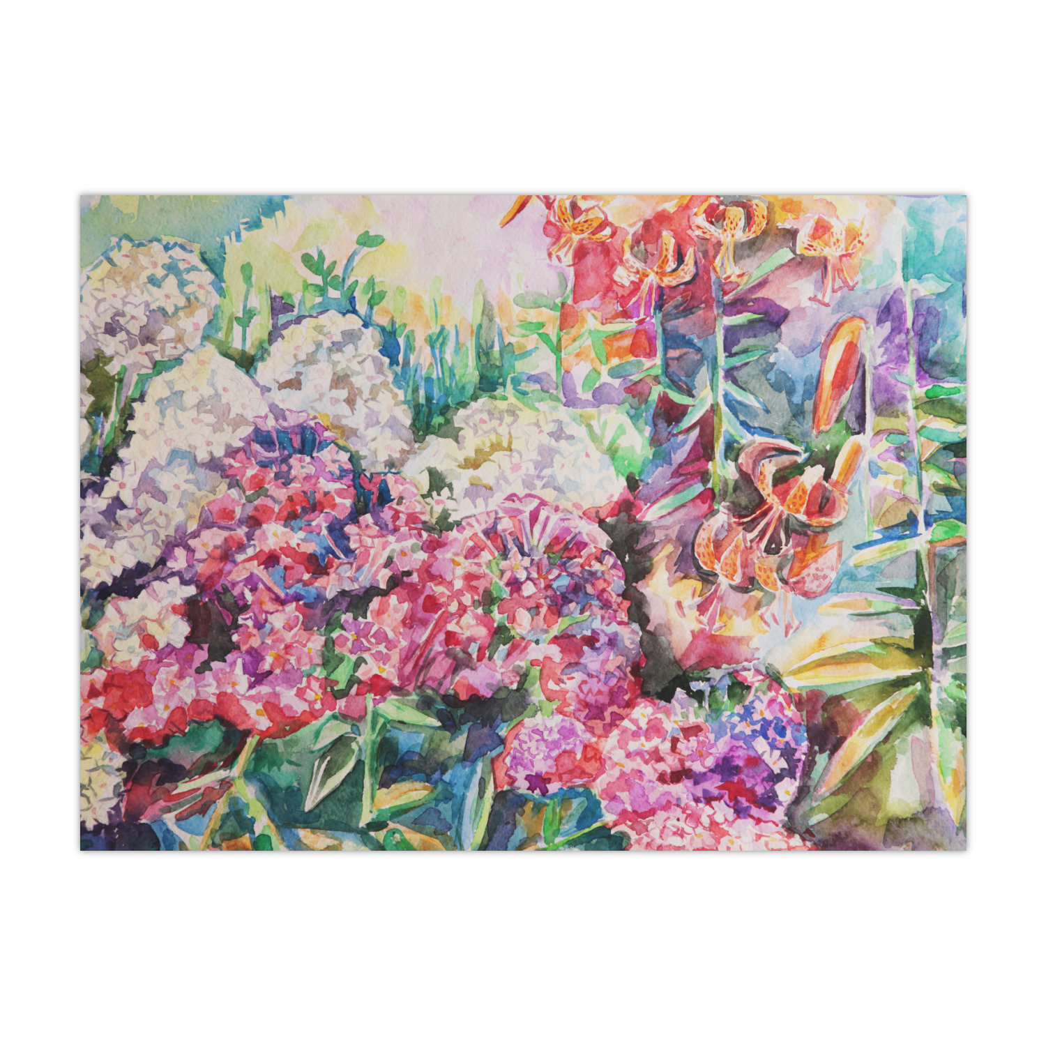 Custom Watercolor Floral Tissue Paper Sheets