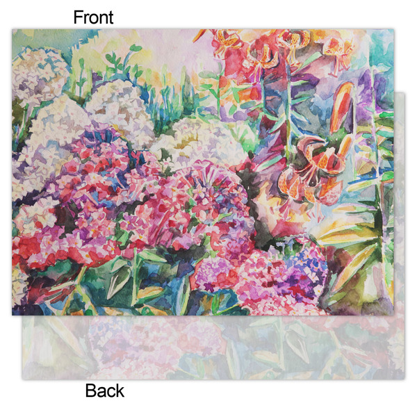 Watercolor Floral Tissue Paper - Lightweight - Medium - Front & Back